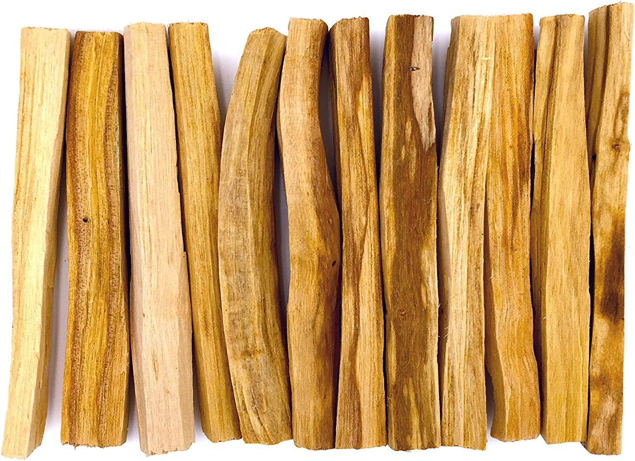 Palo Santo - Incense Sticks for Stress Relief, Spiritual Cleansing, Home Purification, Healing, Meditation, Gifts - Aromatic Holy Wood Incense - 100% Natural, Sustainable, Wild Harvested. (Pack of 12)