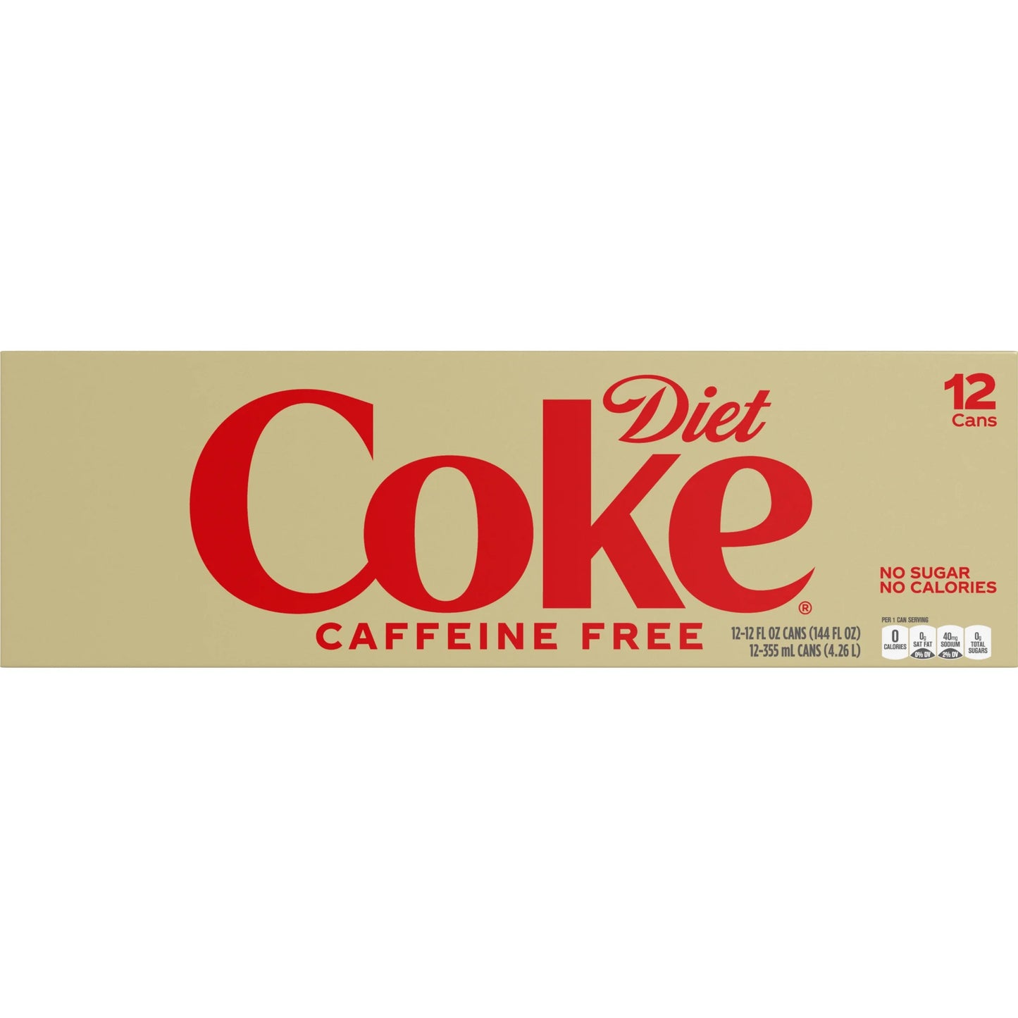 Caffeine Free Soda Pop, 12 Fl Oz, 12 Pack Cans