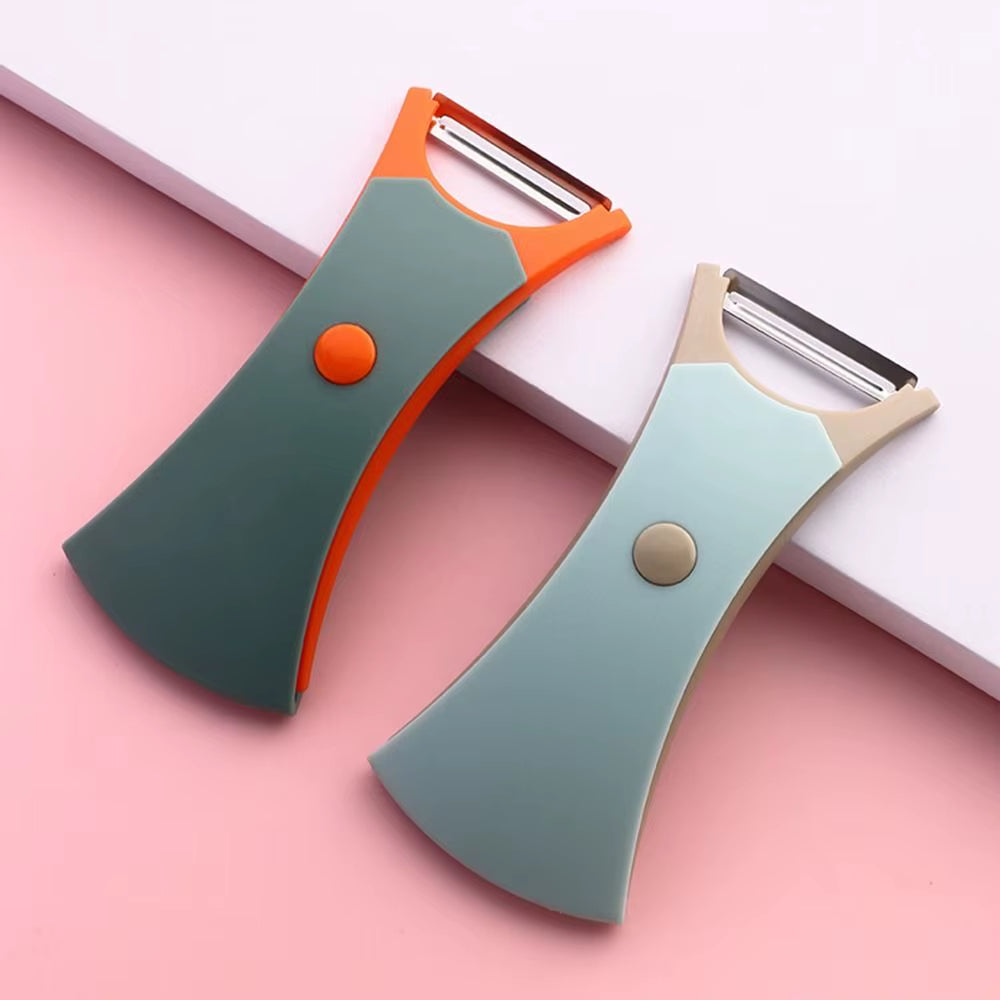 Sharpslice™ 2-In-1 Stainless Steel Peeler & Slicer – Dual-Action Tool for Effortless Prep