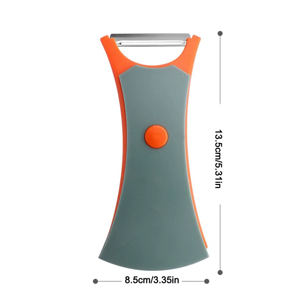 Sharpslice™ 2-In-1 Stainless Steel Peeler & Slicer – Dual-Action Tool for Effortless Prep