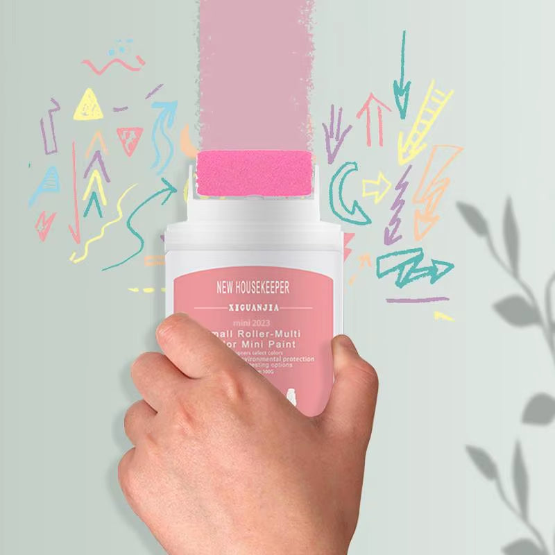 Wallfix™ Mini Rolling Paint Brush – DIY Wall Repair Tool for Quick Mark & Graffiti Coverage