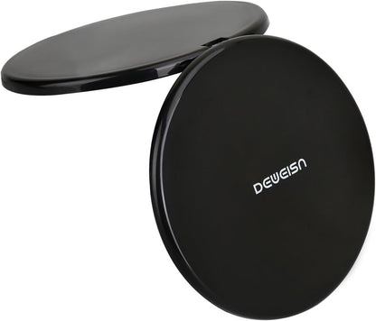 Magnifying Compact Cosmetic Mirror- Elegant Compact Pocket Makeup Mirror, Handheld Travel Makeup Mirror with Powerful 10X Magnification and 1X True View Mirror for Travel or Your Purse
