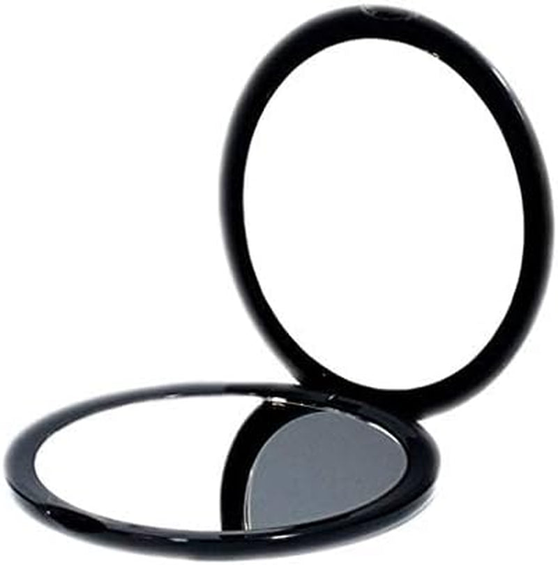 Magnifying Compact Cosmetic Mirror- Elegant Compact Pocket Makeup Mirror, Handheld Travel Makeup Mirror with Powerful 10X Magnification and 1X True View Mirror for Travel or Your Purse