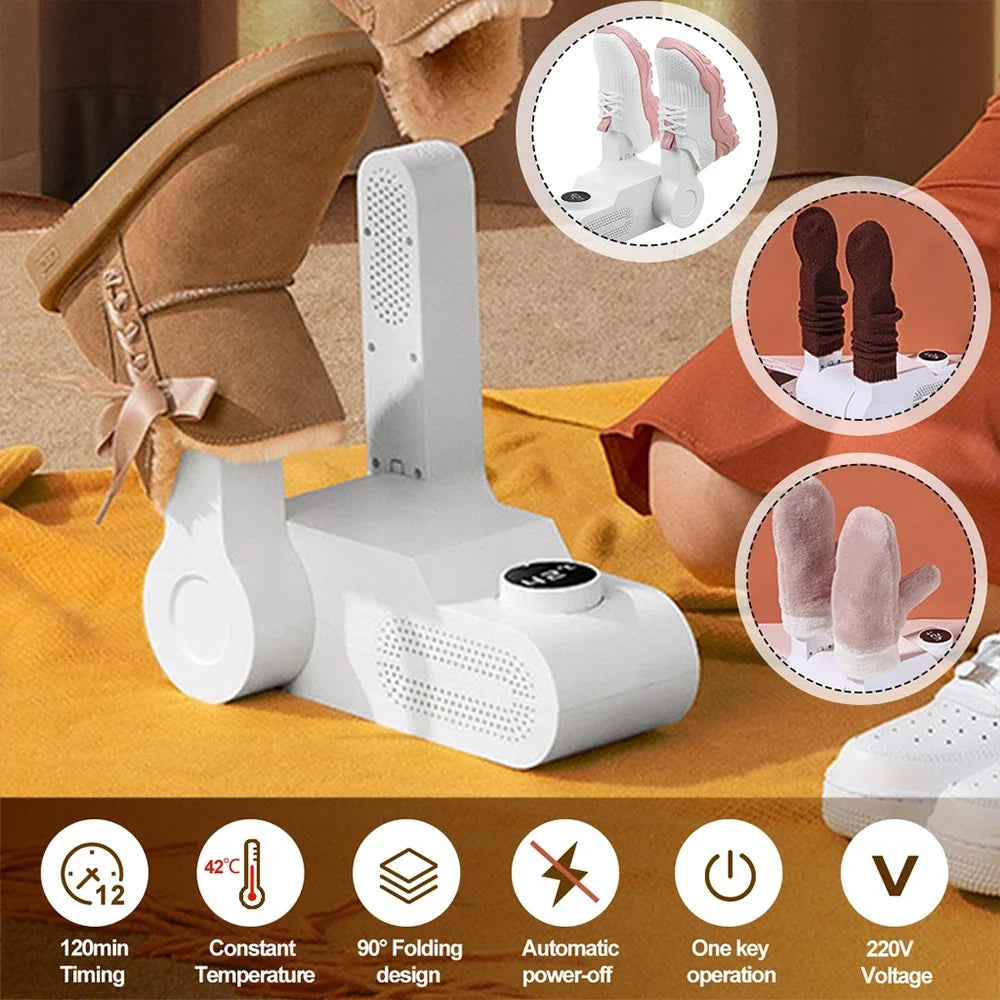 New Shoes Dryer Machine Folding Smart Constant Temperature Fast Dryer Heater Deodorizer Dehumidifier Device Boots Drier Machine